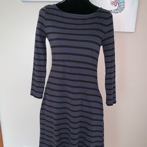 Gap maternity boat neck fit flare dress